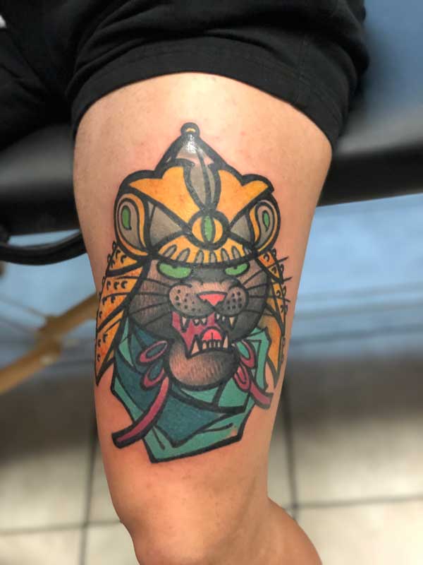 panther tattoo by Ryan Murphy